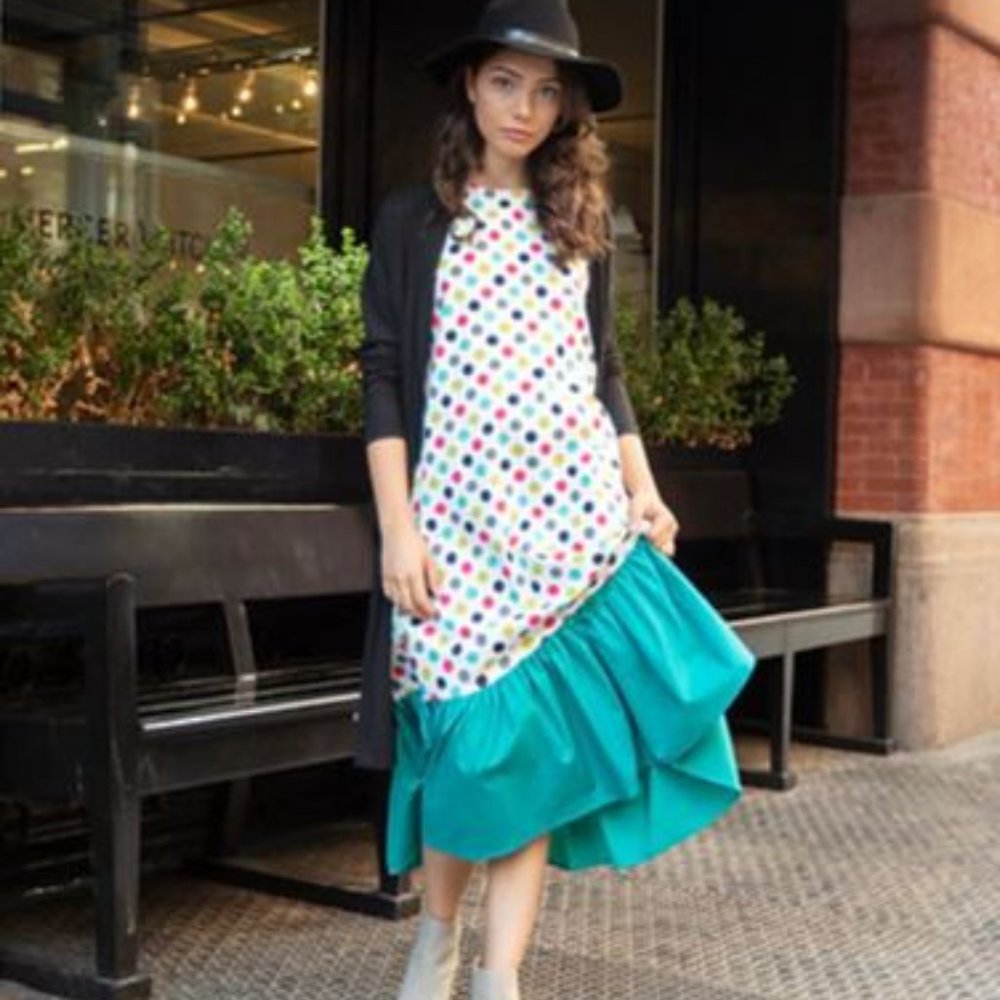 Polka Dot Woven Dress (Dot & Stripe)